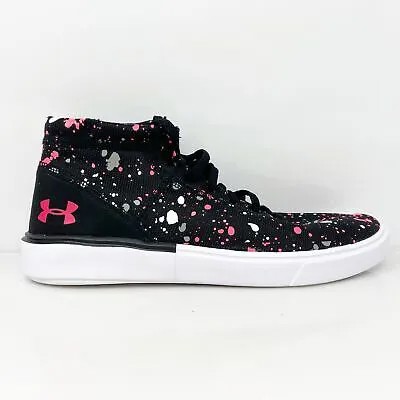 Черные кроссовки Under Armour Girls KickIt2 Splatter Mid 1301970 5.5Y