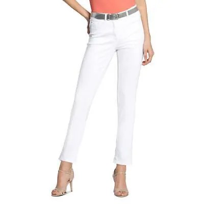 Женские белые джинсовые джинсы с украшением Basler со средней посадкой Plus 24 BHFO 7773