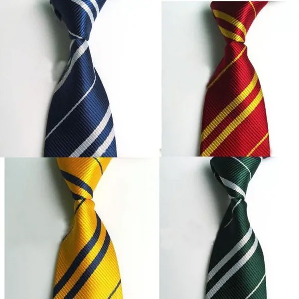 Роскошный галстук Mnes Гриффиндор / Слизерин / Вороний коготь / Hufflepuff Костюм Аксессуар Мода