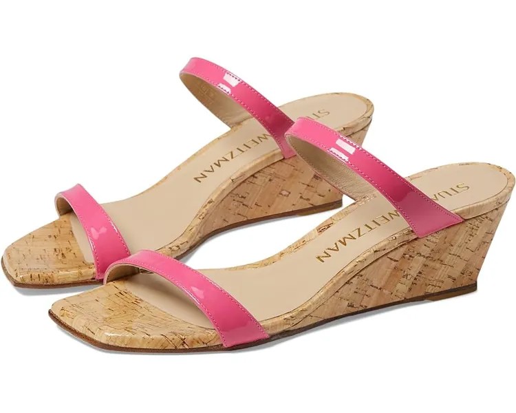 Туфли Stuart Weitzman Aleena 50 Wedge, цвет Hot Pink