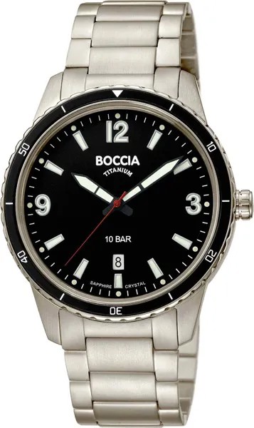 Наручные часы кварцевый мужские Boccia Titanium 3635-03 титановые