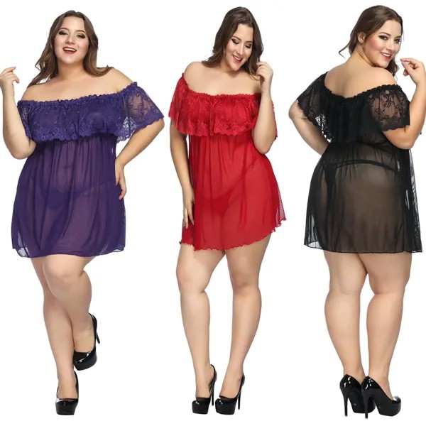 Женщины сексуальное женское белье кружева Babydoll.G строка стринги чулок ночное белье