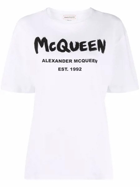 Alexander McQueen футболка с логотипом