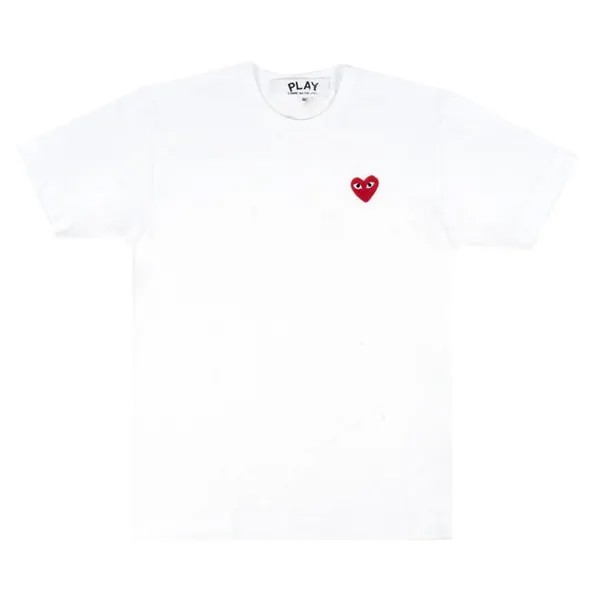 Футболка Comme des Garçons PLAY Heart T-Shirt 'White', белый