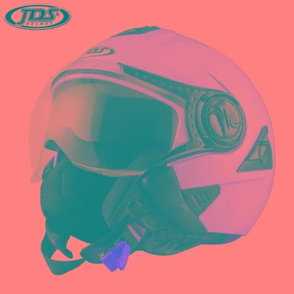 Мотоциклетный шлем с двойными линзами для мужчин и женщин, винтажная Защитная шапка с открытым лицом для скутера, гоночного мотоцикла