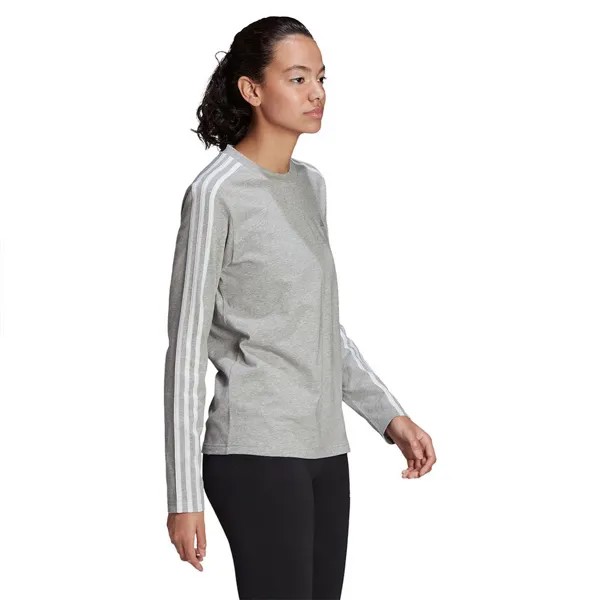 Лонгслив adidas 3 Stripes, серый
