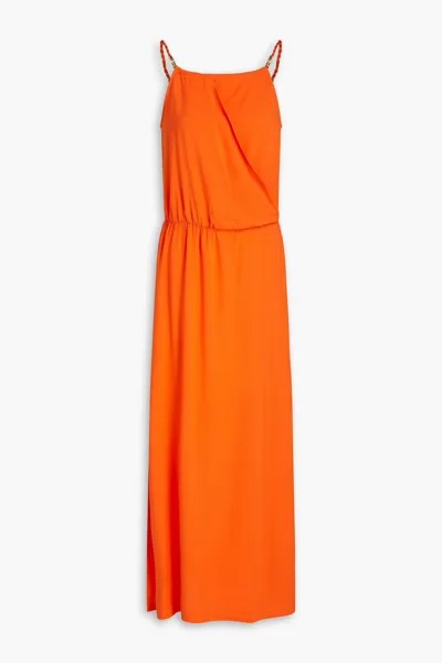 Украшенное тканое платье макси с запахом Heidi Klein, оранжевый