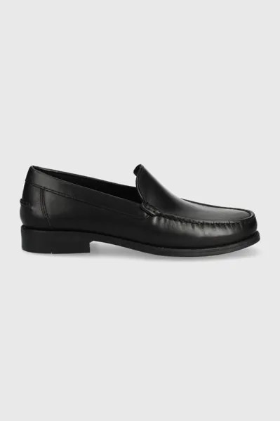 Кожаные мокасины U NEW DAMON Geox, черный