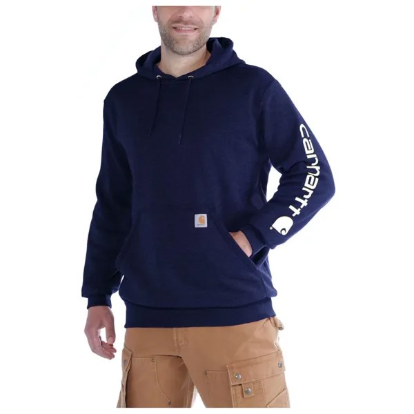 Толстовка с капюшоном Carhartt Sleeve Logo Hooded Sweatshirt, цвет New Navy