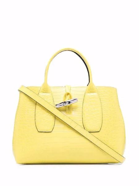 Longchamp сумка-тоут Roseau с тиснением под крокодила
