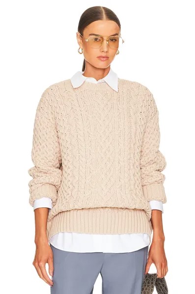 Пуловер Song of Style Naara Cable Crew, цвет Mushroom Grey