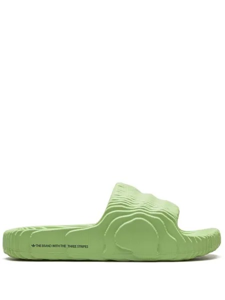 Шлепанцы Adilette 22 Adidas, зеленый