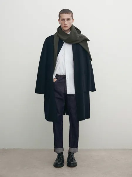 Джинсы свободного кроя Massimo Dutti, индиго