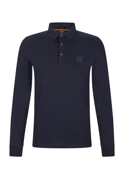 Рубашка-поло с длинным рукавом, мужская Hugo Boss, цвет Dark Blue
