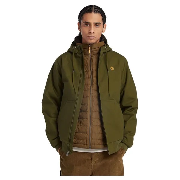 Куртка Timberland Insulated Canvas Bomber, зеленый