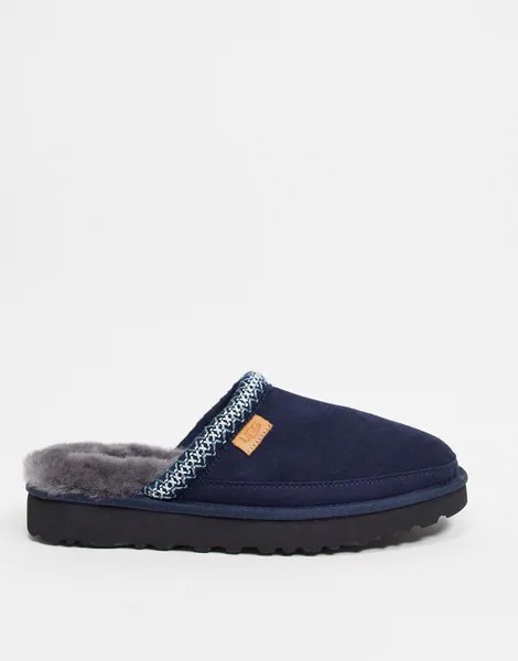 Темно-синие слиперы UGG tasman-Темно-синий
