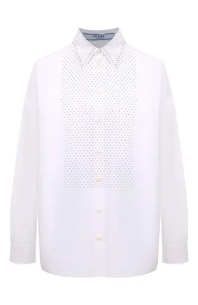 Хлопковая рубашка Prada