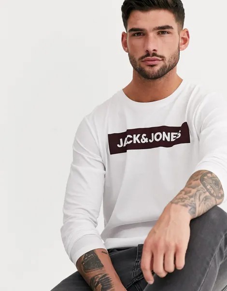 Лонгслив Jack & Jones-Белый