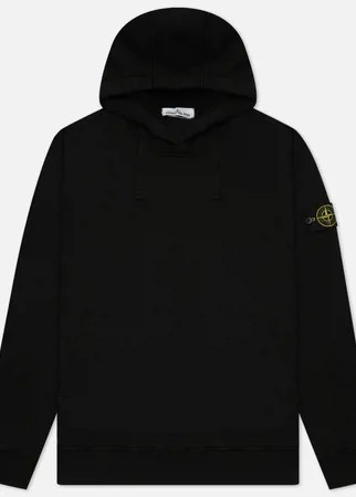 Мужская толстовка Stone Island Brushed Cotton Fleece Hoodie, цвет чёрный, размер M