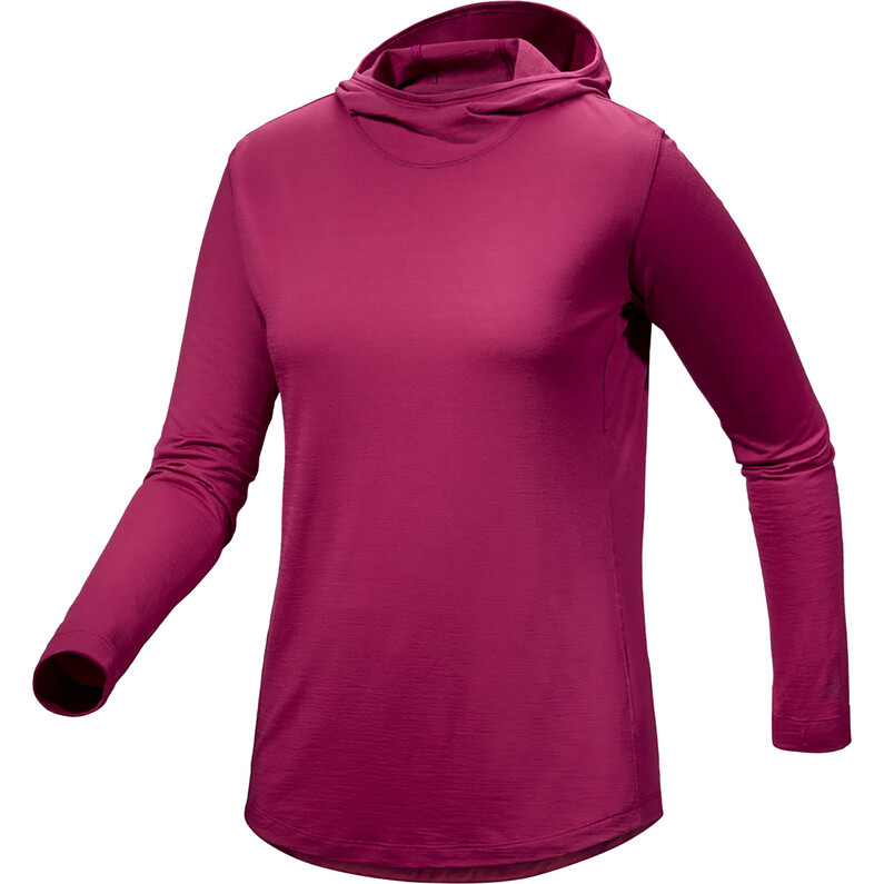 Женское худи Lana из мериносовой шерсти Arcteryx, розовый