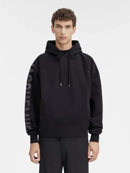 Толстовка с логотипом на рукавах с капюшоном Typo Jacquemus, черный