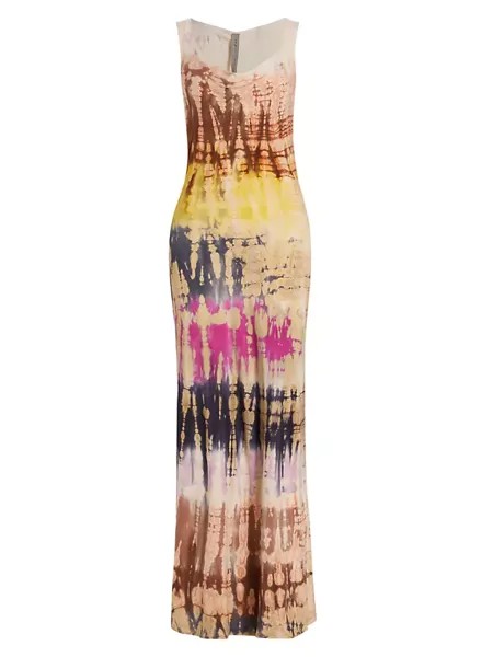 Платье макси с воротником-хомутом Linda Raquel Allegra, цвет brighttd