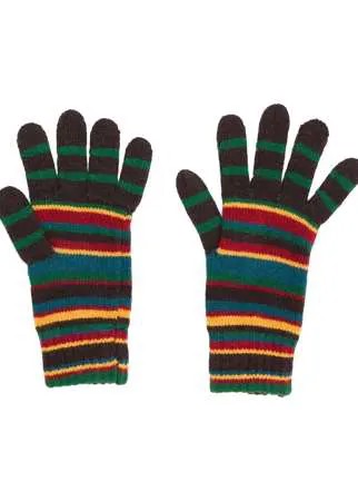 PAUL SMITH striped knit gloves