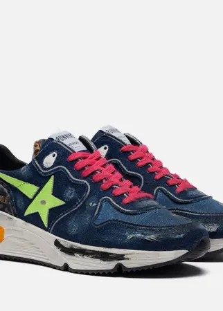 Мужские кроссовки Golden Goose Running Sole Denim/Leather Star, цвет синий, размер 44 EU