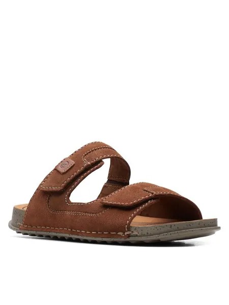 Шлепанцы мужские Clarks Crestview Easy 26170108 коричневые 42 EU