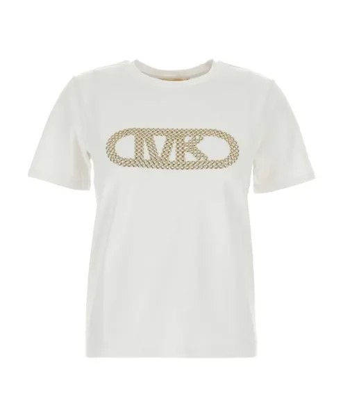 Классическая хлопковая футболка Michael Kors, белый
