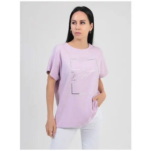 Футболка VITACCI TSWV922-17 женский сиреневый 95% хлопок, 5% эластан 48-50 (XL