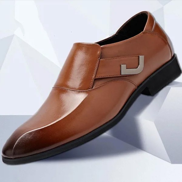 Мужская премиум натуральная кожа слип на Oxfords Обувь Бизнес Обувь Размер: 38-48