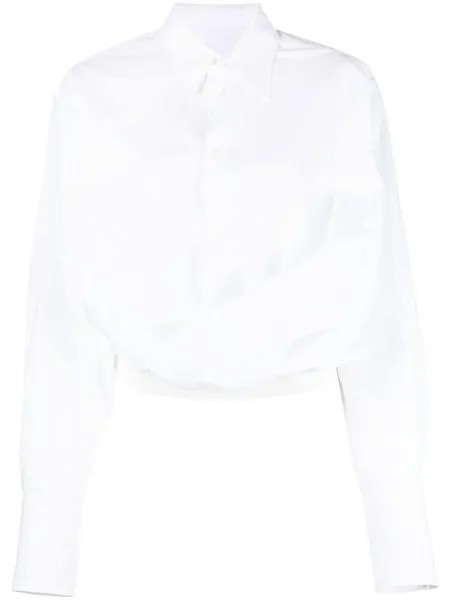 MM6 Maison Margiela рубашка с классическим воротником, белый