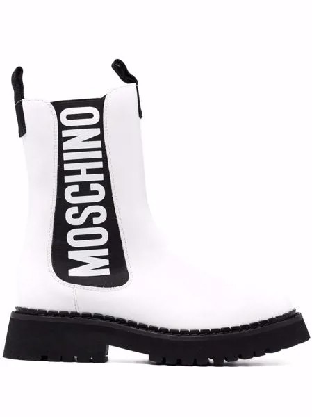 Moschino ботинки челси с логотипом