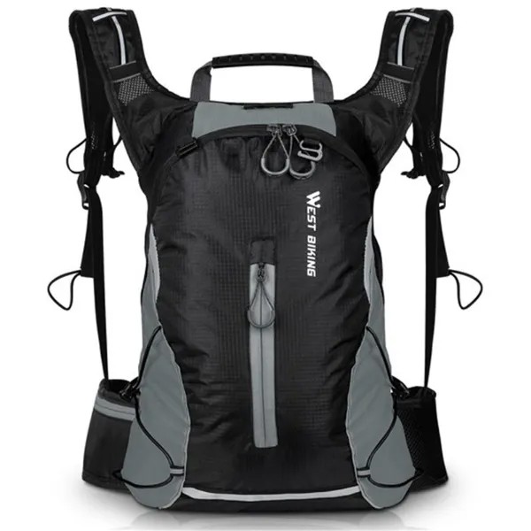 Рюкзак унисекс Grand Price Bag WB черный с серым, 48x32x11 см