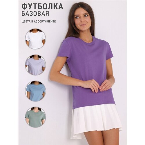 Футболка Апрель, размер 92-164, фиолетовый