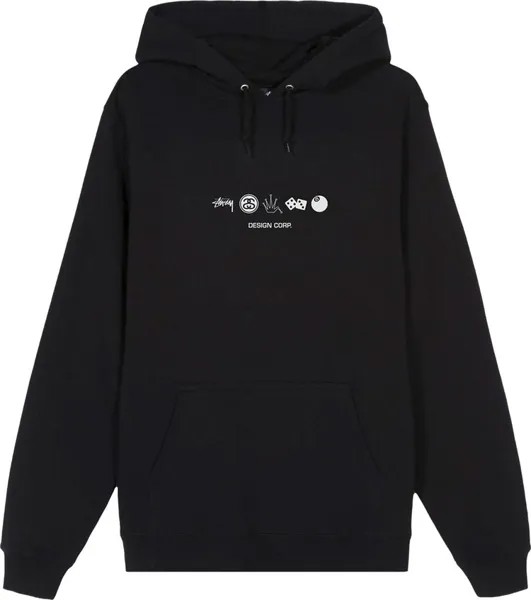 Худи Stussy Global Desigh Corp. Hoodie 'Black', черный