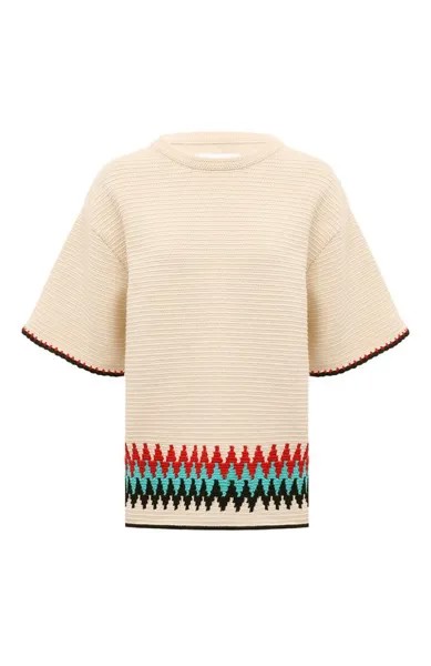 Хлопковый пуловер Jil Sander