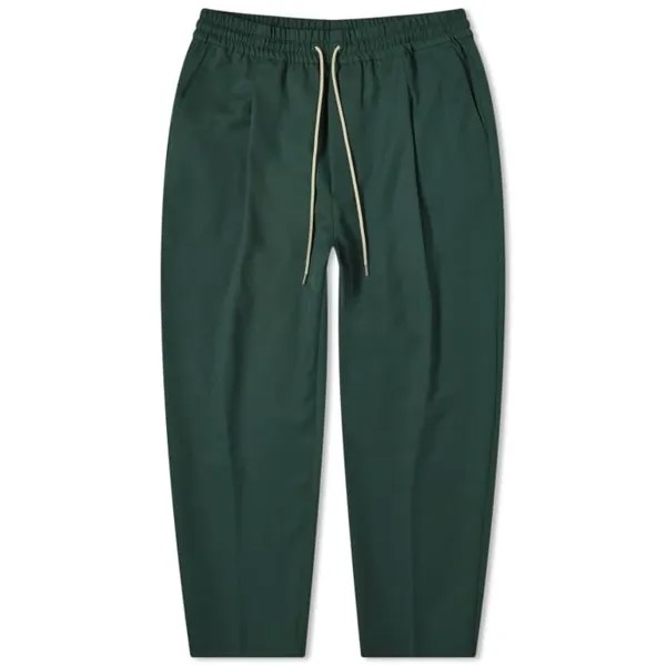 Спортивные брюки Drole De Monsieur Cropped Pleat, темно--зеленый