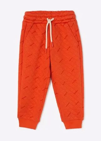 Оранжевые спортивные брюки Jogger с надписями для мальчика Gloria Jeans