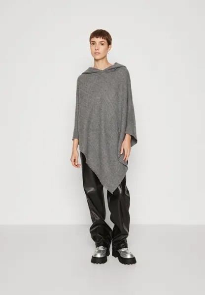 Накидка Vmkleo Poncho Hooded Vero Moda, цвет medium grey
