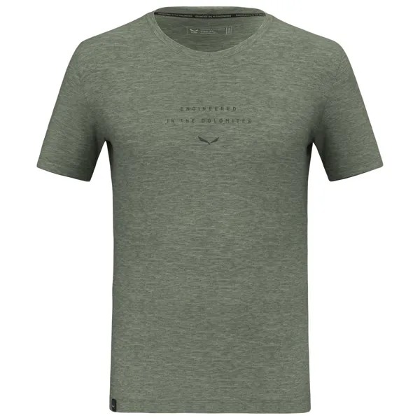 Рубашка из мериноса Salewa Eagle EITD Alpine Merino T Shirt, цвет Shadow