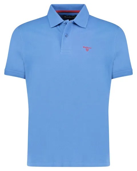 Рубашка поло с короткими рукавами Barbour, синий