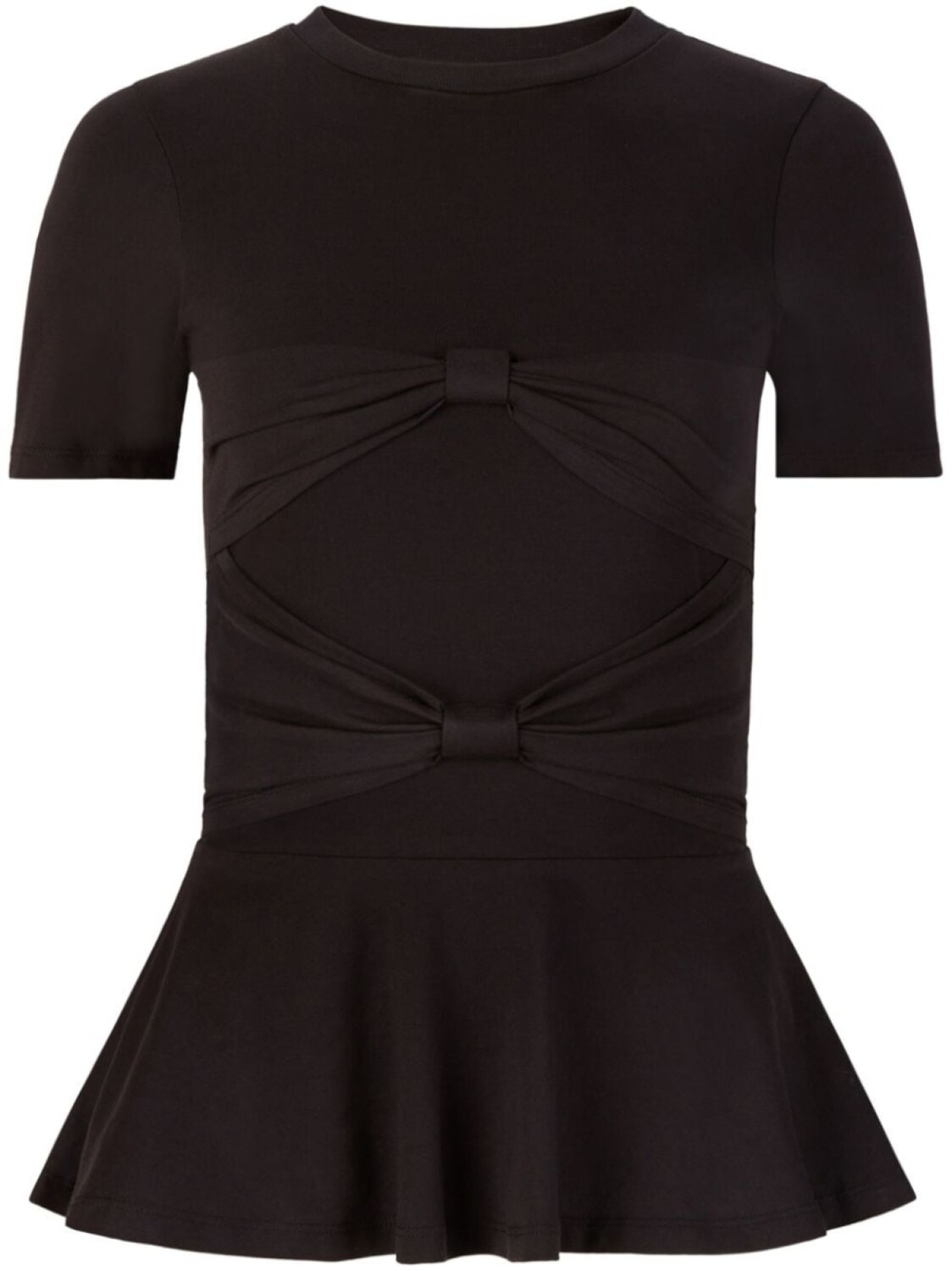 Nina Ricci футболка с бантом, черный