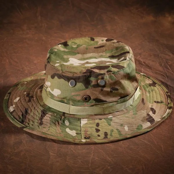 Multicam Boonie Hat Военный камуфляж Тактическая шапка Ковш Шляпы Армейские спортивные охоты Открытый поход Рыбалка Солнце Защитная шапка