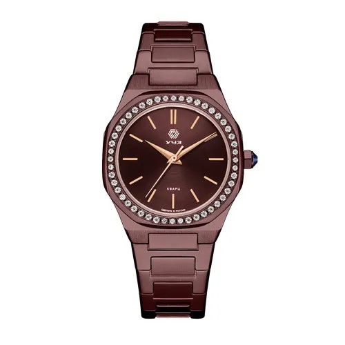 Наручные часы УЧЗ 3013B-10, коричневый