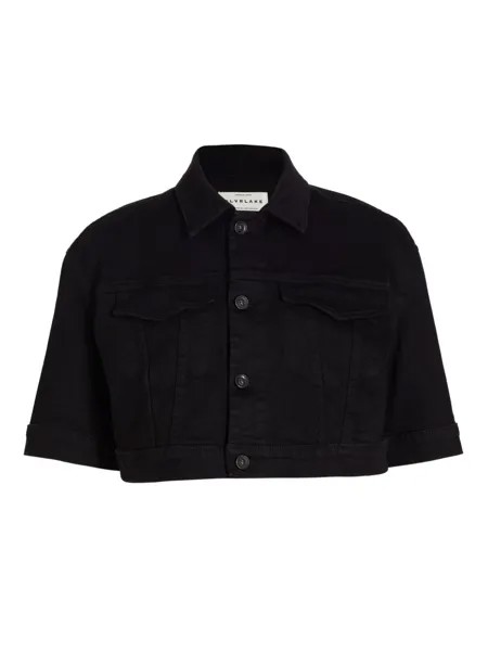 Укороченный топ Lola Trucker SLVRLAKE, черный