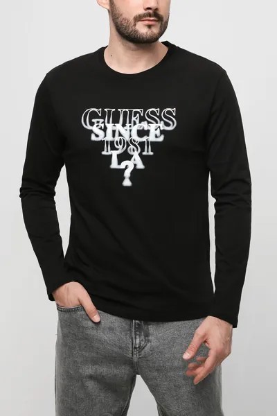 Лонгслив мужской Guess M2YI45 J1311 черный M
