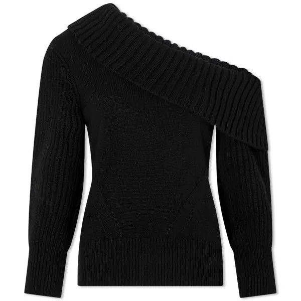 Джемпер Alexander McQueen Long Sleeve Off Shoulder Knit Top