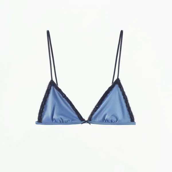 Бюстгальтер Zara Contrast Lace, голубой